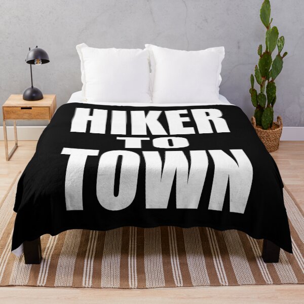 Item preview, HIKER TO TOWN Backpacking Hiking Hitchhiking Bold Design designed and sold by PuddleMart.