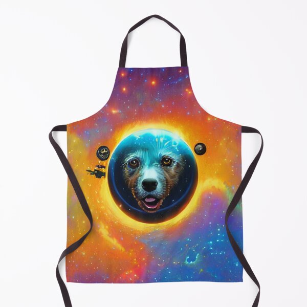 Item preview, Dogs in space nebula galaxy colorful abstract art gift for dog lover designed and sold by ValleyDream.