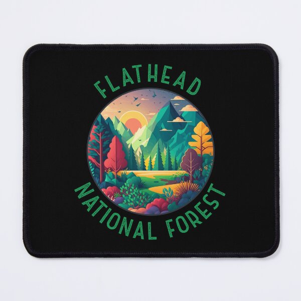Item preview, Flathead National Forest Montana Distressed Circle designed and sold by KrisSidDesigns.
