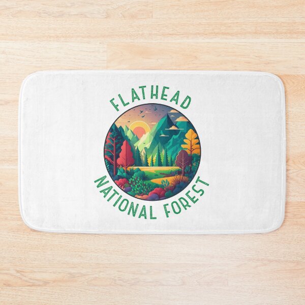 Item preview, Flathead National Forest Montana Distressed Circle designed and sold by KrisSidDesigns.