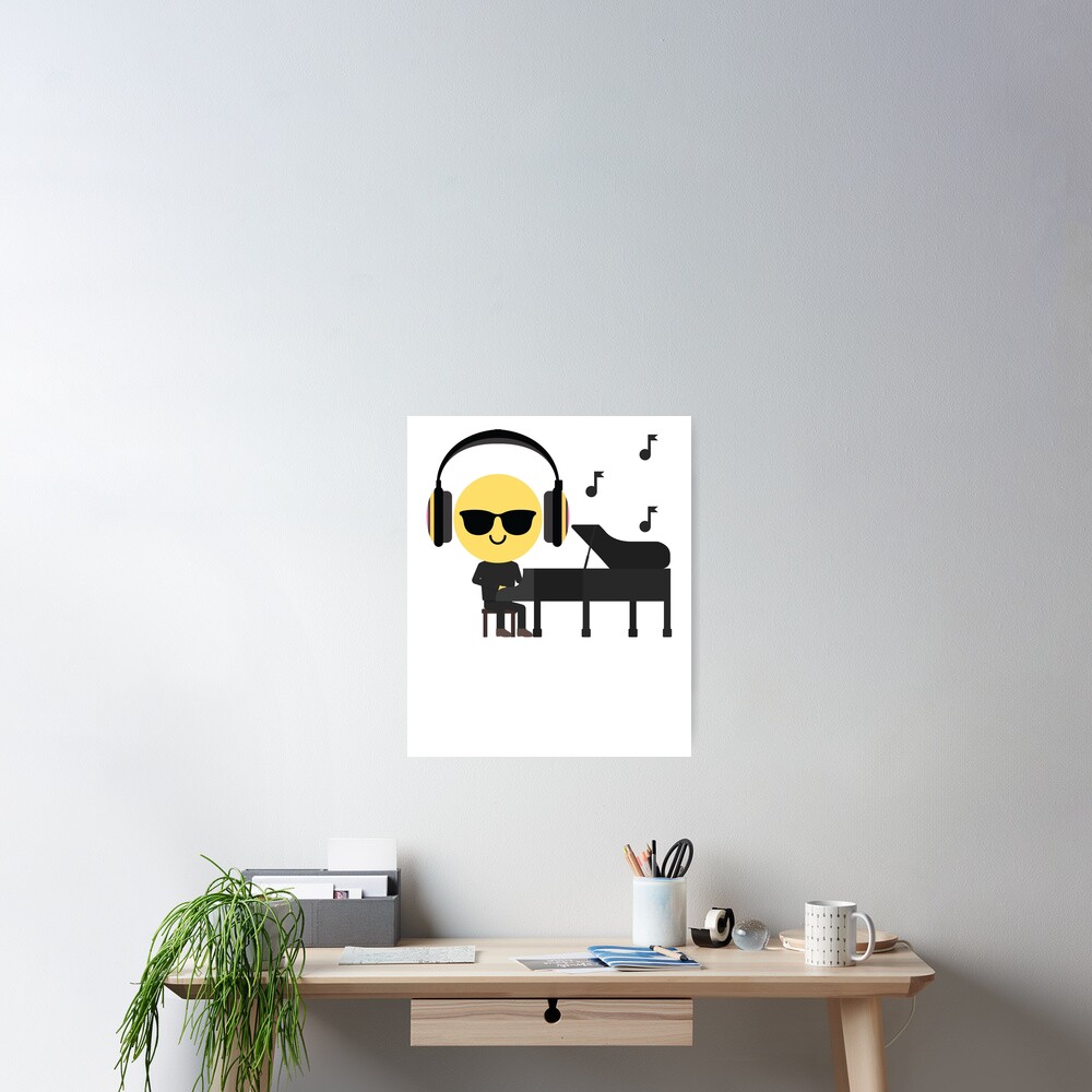 "Piano Emoji " Poster for Sale by HippoEmo Redbubble