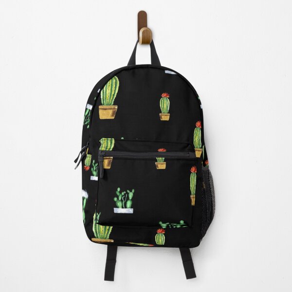 Item preview, Cactus in pot seamless pattern a watercolor black designed and sold by Yana Mustafina | Boho Soulful Designs.