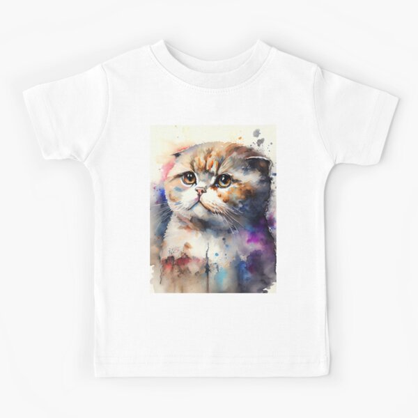 Ragdoll Cat - Watercolor paint Kids T-Shirt for Sale by ABArtByAlexST