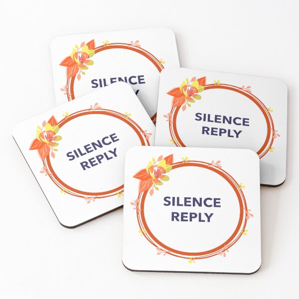 Item preview, silence reply tshirt designed and sold by Eugenie974.