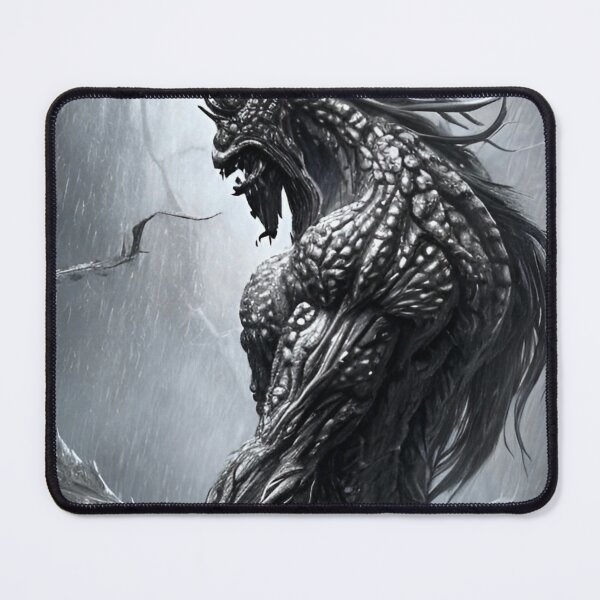 Item preview, Black and White Monster Creature in the Rain designed and sold by AiArtistD.