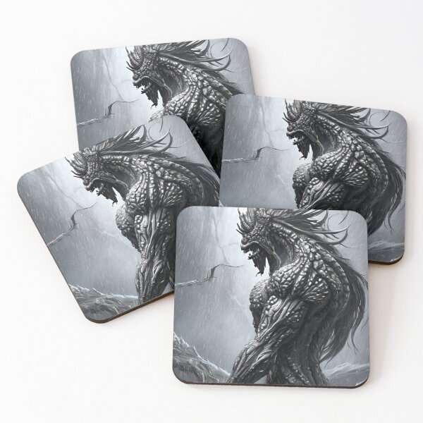 Item preview, Black and White Monster Creature in the Rain designed and sold by AiArtistD.