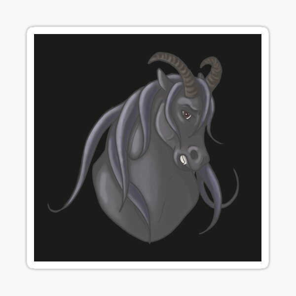 "Demon Horse" Sticker for Sale by StudioRenly Redbubble