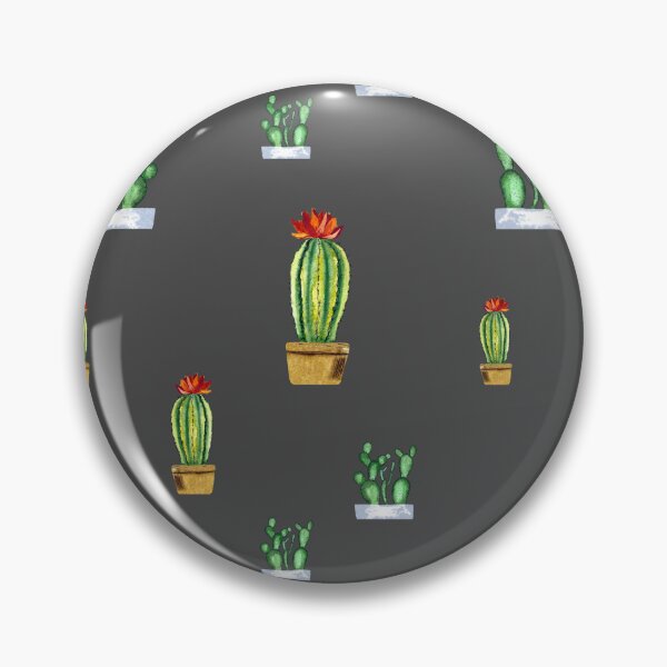 Item preview, Cactus in pot seamless pattern a watercolor grey designed and sold by Yana Mustafina | Boho Soulful Designs.