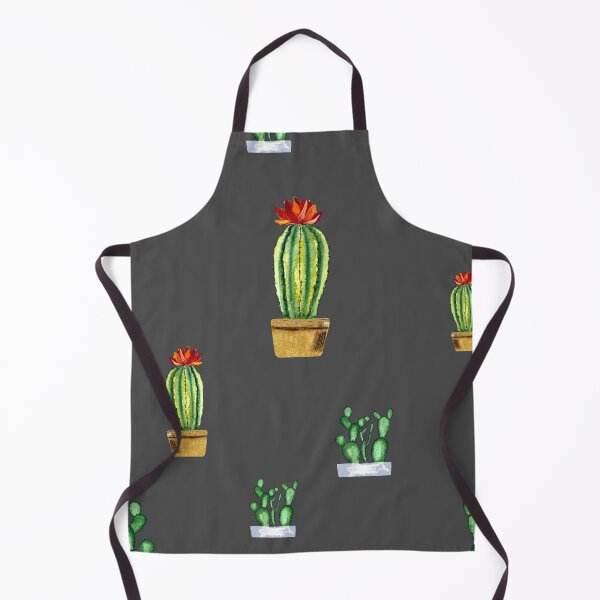 Item preview, Cactus in pot seamless pattern a watercolor grey designed and sold by Yana Mustafina | Boho Soulful Designs.