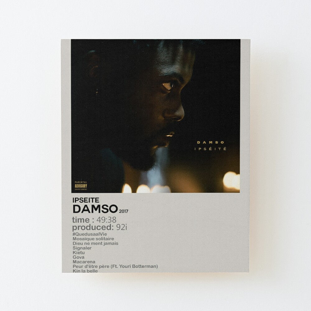 Damso - Ipseite Art Board Print by clakor
