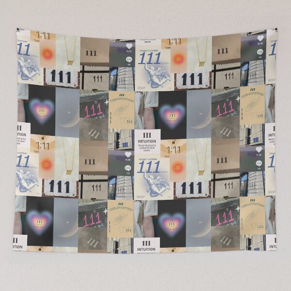 Item preview, 111 angel number aesthetic collage designed and sold by morgananjos.