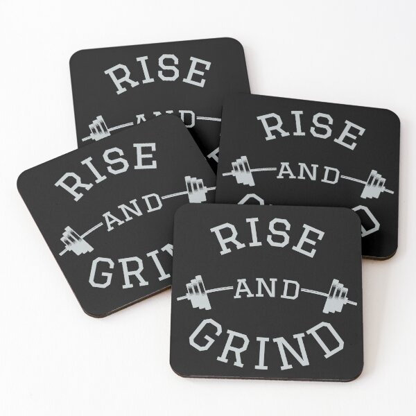 Item preview, Rise and Grind barbell designed and sold by MyMerch4u.