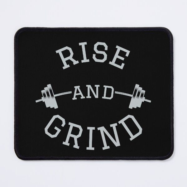 Item preview, Rise and Grind barbell designed and sold by MyMerch4u.