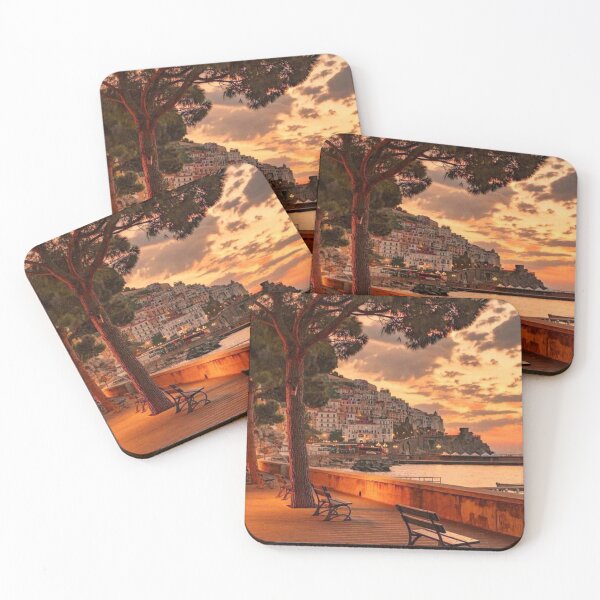 Item preview, Amalfi Coast Poster designed and sold by Teetans.