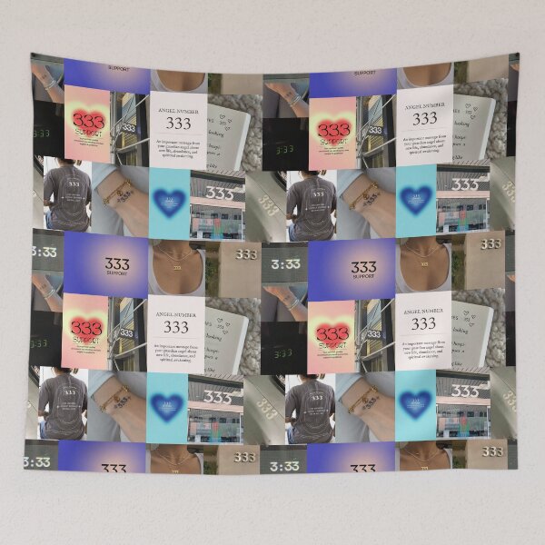 Item preview, 333 angel number aesthetic collage designed and sold by morgananjos.