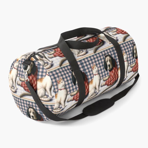 Item preview, Gingham Dog and Calico Cat in style of Raphael (AI Generated Art) designed and sold by Cowboy Folly.