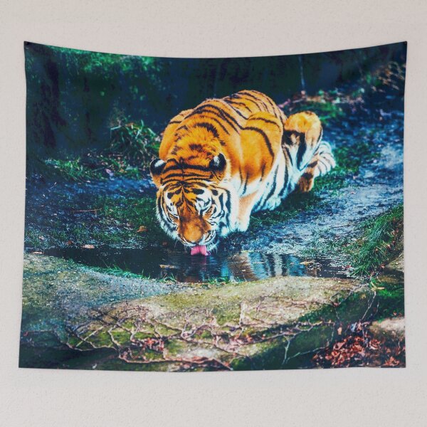 Item preview, The big tiger drinks water designed and sold by zeljana0504.