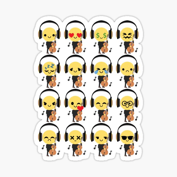 Artikel-Vorschau von Bassist Emoji, designt und verkauft von HippoEmo.