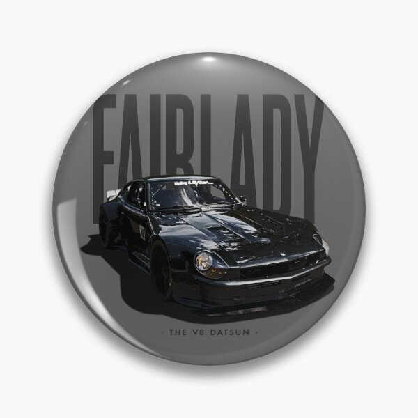 Item preview, FAIRLADY Z06 - THE V8 DATSUN - Black on Grey designed and sold by boltjesdesign.