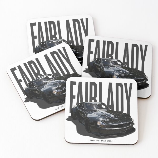 Item preview, FAIRLADY Z06 - THE V8 DATSUN - Black on Grey designed and sold by boltjesdesign.