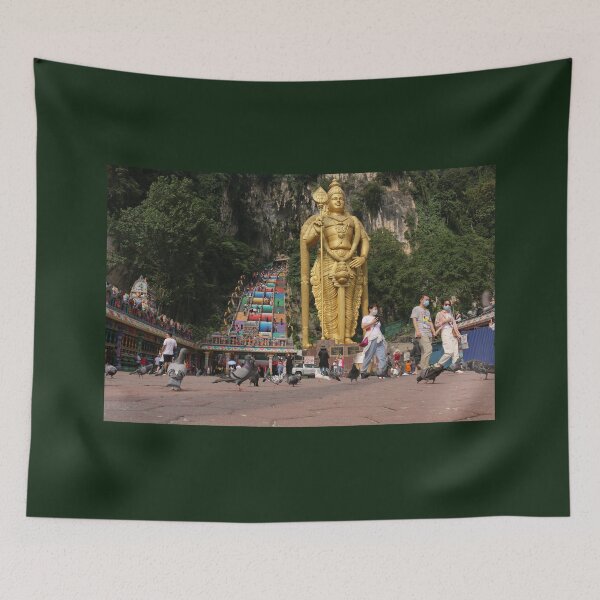 Item preview, Lord Murugan statue and stairs to the Batu Caves temple designed and sold by kall3bu.