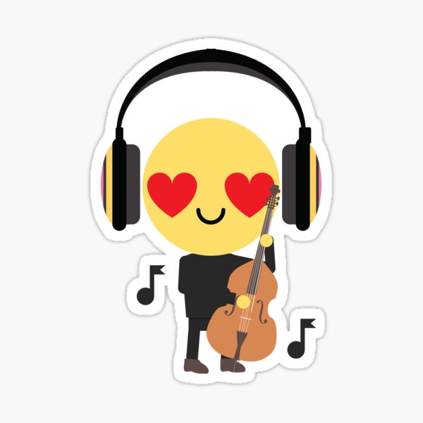 Artikel-Vorschau von Bassist Emoji, designt und verkauft von HippoEmo.