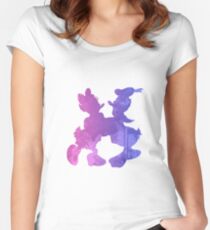 Couple Inspired Silhouette Women's Fitted Scoop T-Shirt