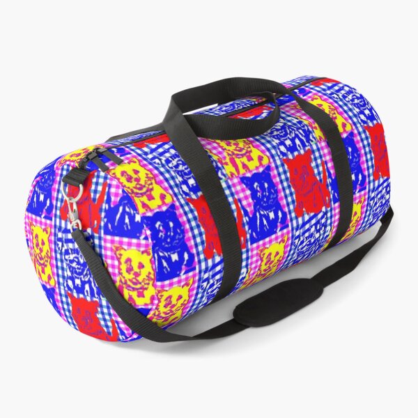 Item preview, Gingham Dog and Calico Cat in style of Modern Artist (AI Generated Art) designed and sold by Cowboy Folly.