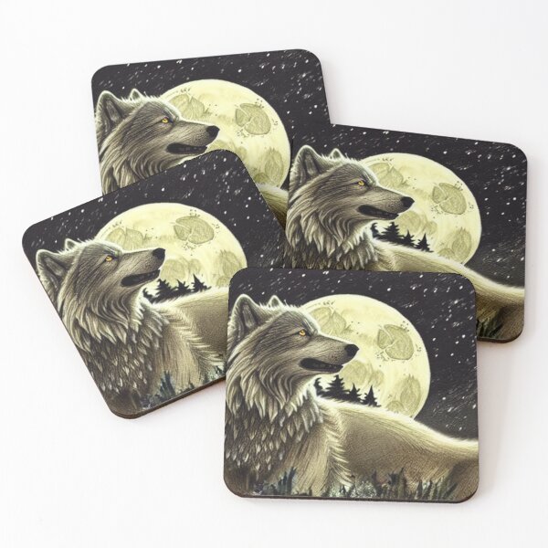 Item preview, Wolf Forest Moon designed and sold by MMwolfdogden.