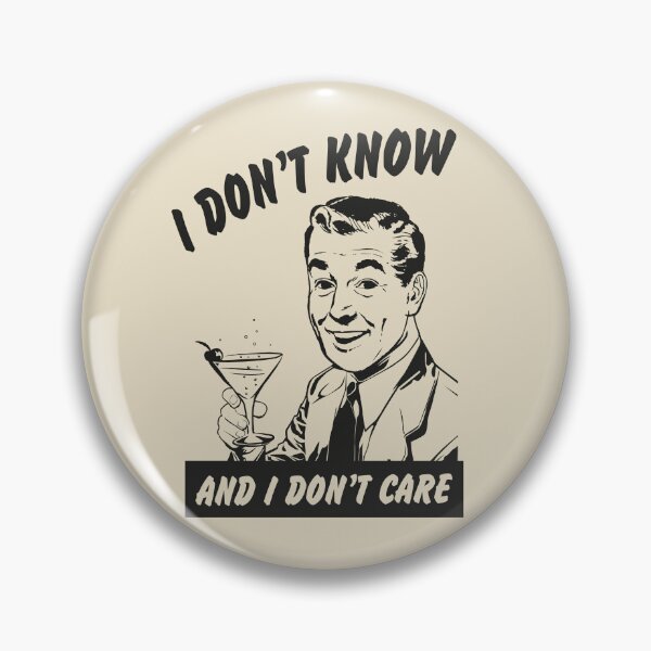 Item preview, I don't know and I don't care vintage poster designed and sold by VinagreShop.
