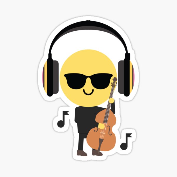 Artikel-Vorschau von Bassist Emoji, designt und verkauft von HippoEmo.