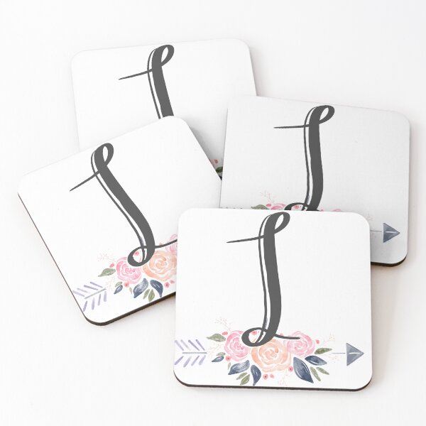 Item preview, Letter I Monogram Watercolor Roses designed and sold by MandyRosko.