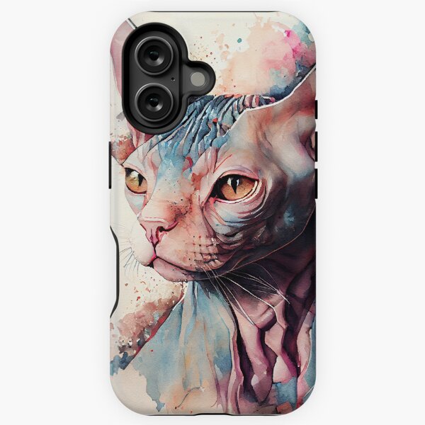 Artikel-Vorschau von Sphynx Cat V1 - Aquarellfarbe, designt und verkauft von ABArtByAlexST.