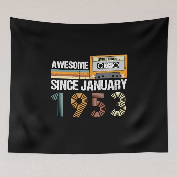Item preview, Awesome Since January 1953 | 70th Birthday Gifts | 70 Years Old Gifts designed and sold by AMINE  ★★★★★.