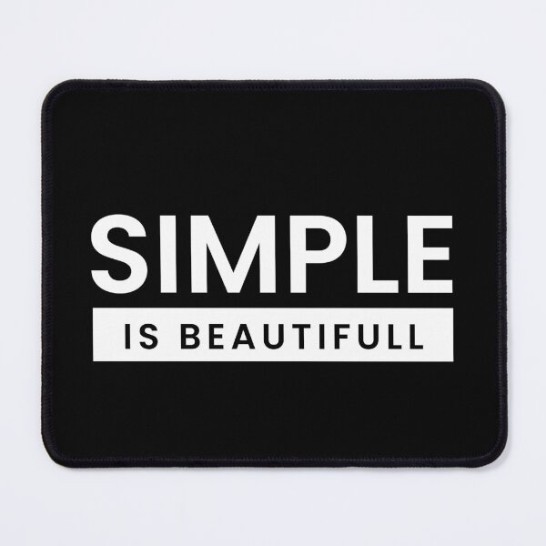Item preview, Simple is Beatiful Black designed and sold by derendesign.