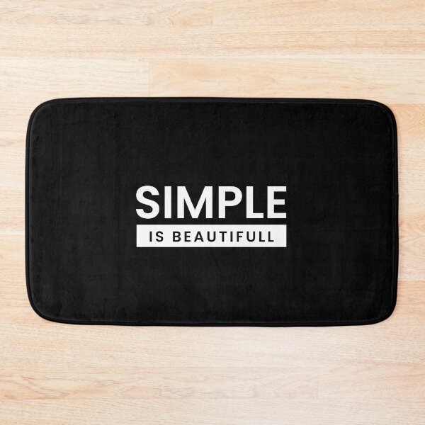 Item preview, Simple is Beatiful Black designed and sold by derendesign.
