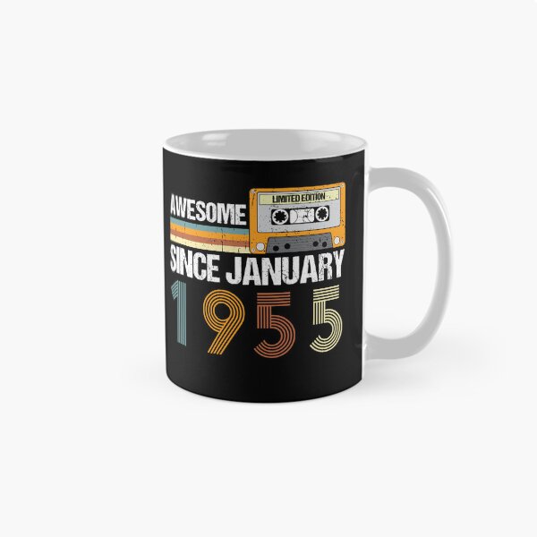 Item preview, Awesome Since January 1955 | 68th Birthday Gifts | 68 Years Old Gifts designed and sold by AMINE  ★★★★★.