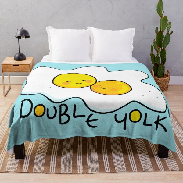 Item preview, Double Yolk Egg Lovers - Blue designed and sold by doodledate.