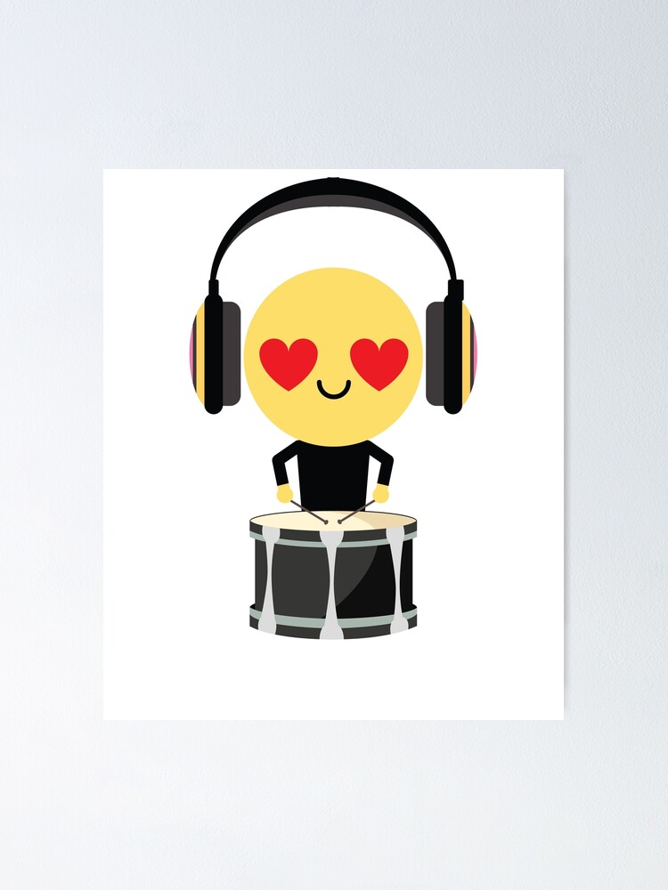 "Snare Drummer Emoji " Poster by HippoEmo Redbubble