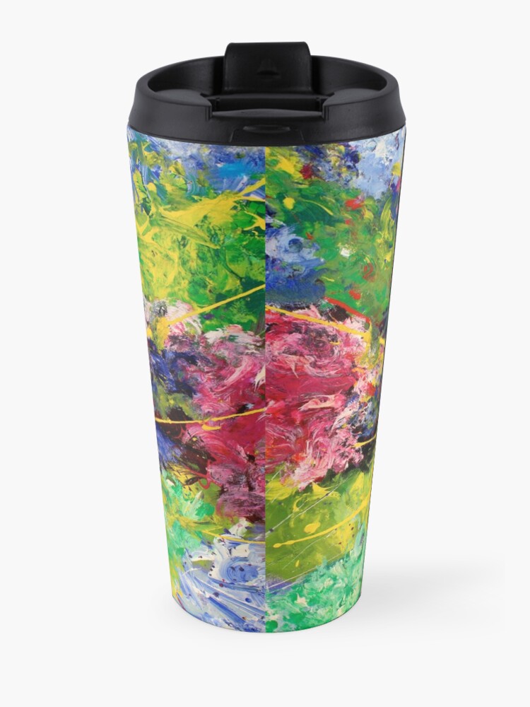 Alternate view of Contemporary Abstract Diptych Travel Mug