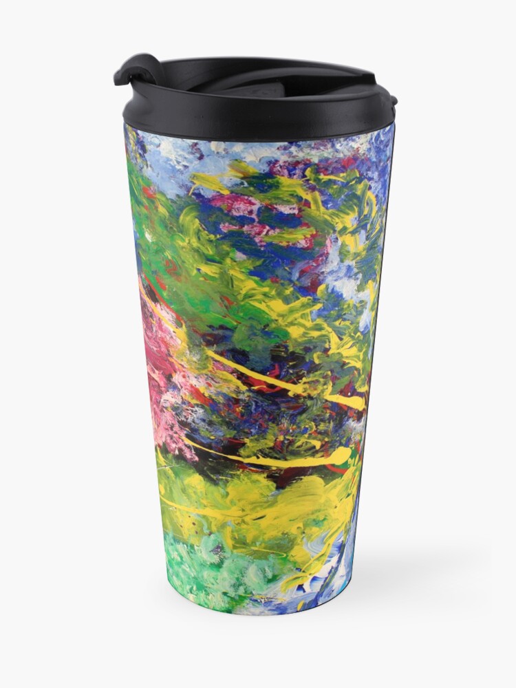 Alternate view of Contemporary Abstract Diptych Travel Mug