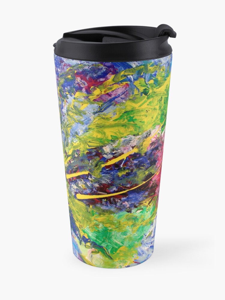 Alternate view of Contemporary Abstract Diptych Travel Mug