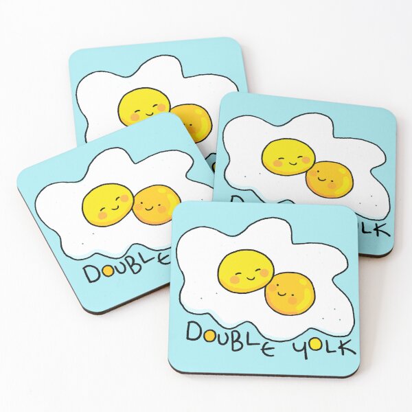 Item preview, Double Yolk Egg Lovers - Blue designed and sold by doodledate.