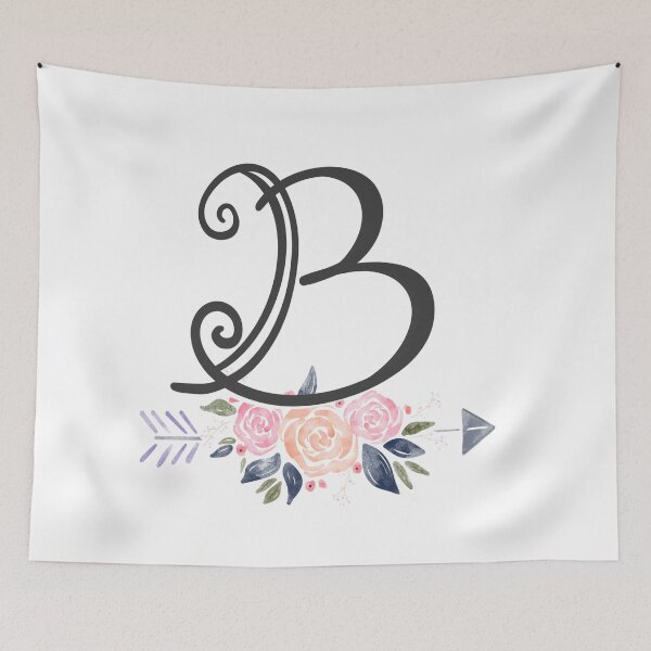Item preview, Letter B Monogram Watercolor Roses designed and sold by MandyRosko.