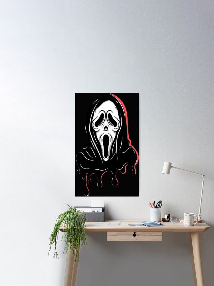 melted Ghost face, Scream movie, extra scary | Poster