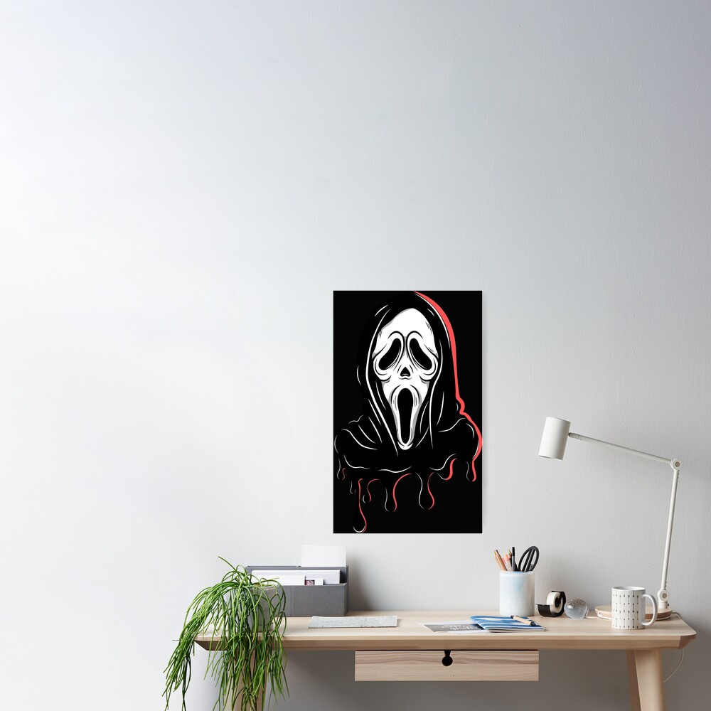 melted Ghost face, Scream movie, extra scary | Poster