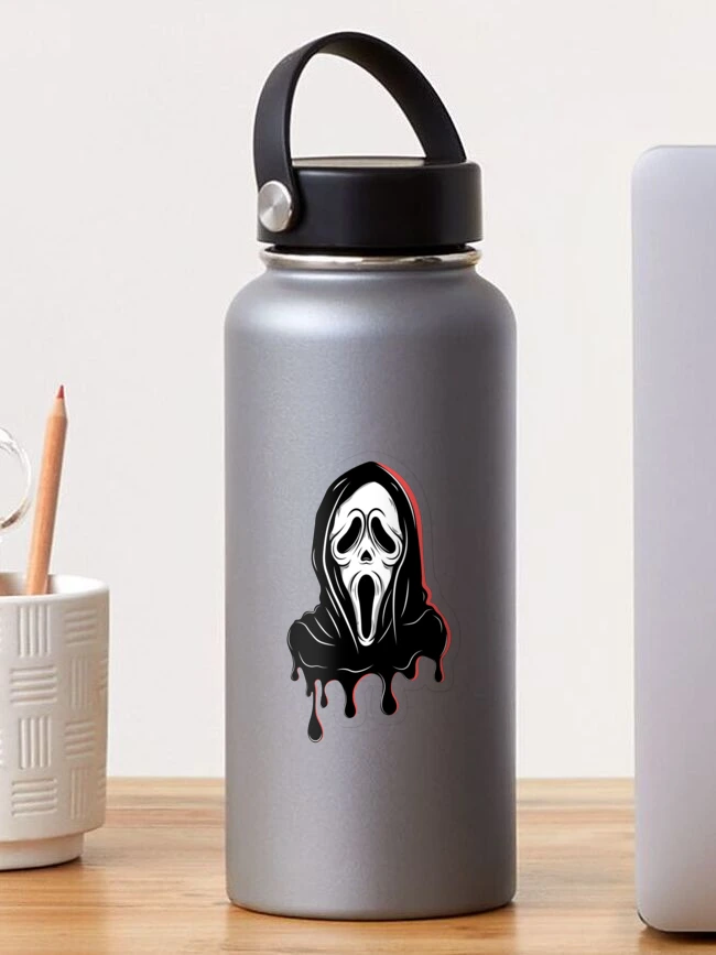 melted Ghost face, Scream movie, extra scary Sticker for Sale by Dolphi-s