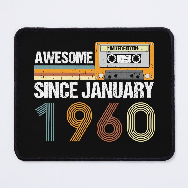 Item preview, Awesome Since January 1960 | 63th Birthday Gifts | 63 Years Old Gifts designed and sold by AMINE  ★★★★★.