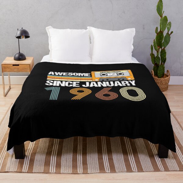 Item preview, Awesome Since January 1960 | 63th Birthday Gifts | 63 Years Old Gifts designed and sold by AMINE ★★★★★.