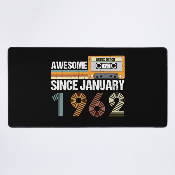 Item preview, Awesome Since January 1962 | 61th Birthday Gifts | 61 Years Old Gifts designed and sold by AMINE ★★★★★.